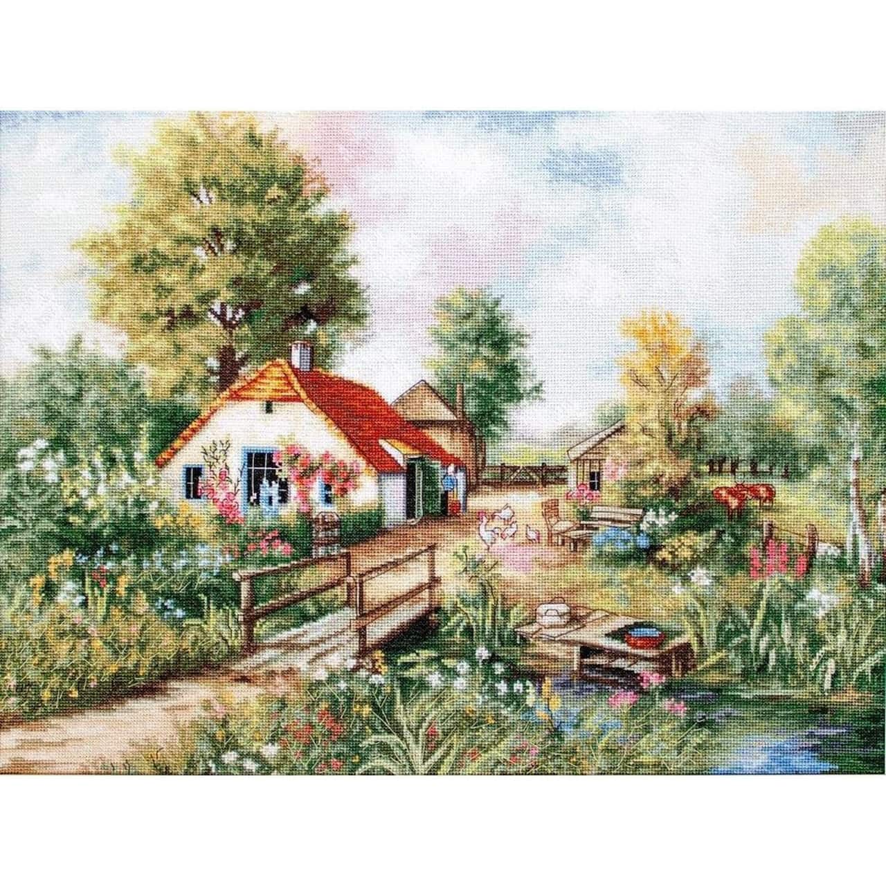 Luca-s Village Landscape Counted Cross Stitch Kit